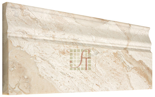 Diano Royal Marble Baseboard - 4 3/4" x 12" Polished