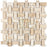 Diano Royal Marble Mosaic - Basket Weave with White Dolomite Dots