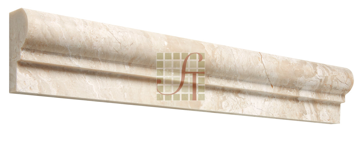 Diano Reale Marble Liner - 2" x 12" F1 Chair Rail