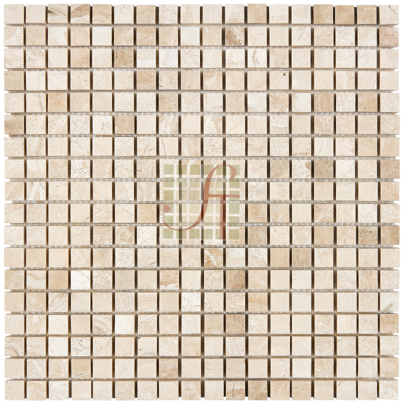 Diano Reale Marble Mosaic - 5/8" x 5/8" Polished