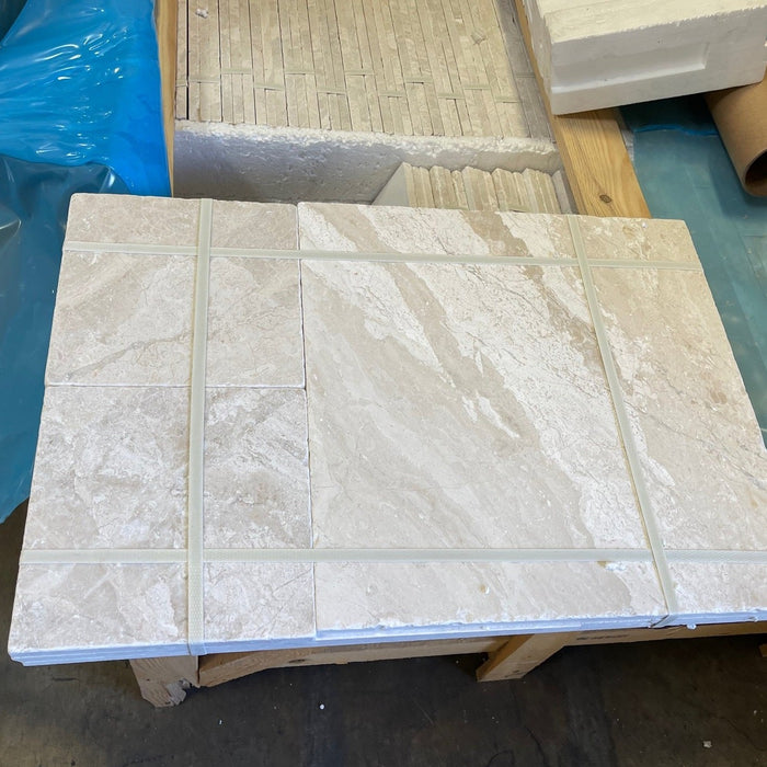 Diano Royal Tumbled Marble Versailles Pattern