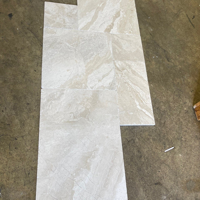 Diano Royal Tumbled Marble Versailles Pattern