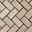 Durango Tumbled Travertine Mosaic - 1" x 2" Herringbone