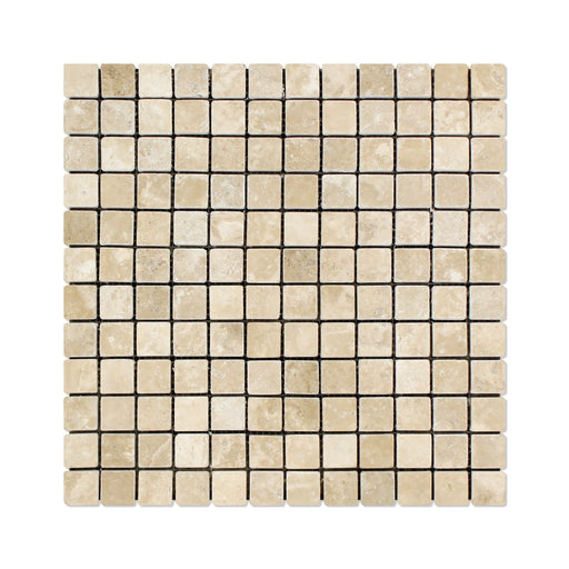 Durango Travertine Mosaic - 1" x 1" Tumbled