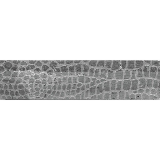 Artistic Stone Etched Alligator Silver Grey EFT-04GR