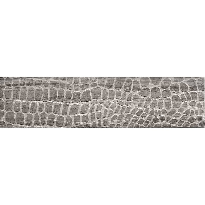 Artistic Stone Etched Alligator Wooden Grey EFT-04WG