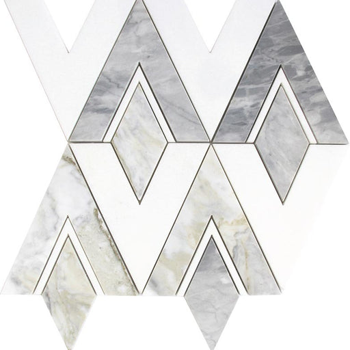 Emilia Calacatta Bluette /Thassos White EML-D09