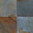 Full Tile Sample - Earth Slate Tile - 24" x 24" x 1/2" Natural Cleft Face, Gauged Back