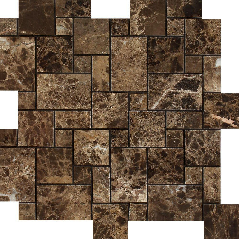 Daltile BE15 Napa Textured Travertine Versailles Pattern — Stone & Tile ...