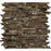 Emperador Dark Marble Mosaic - Bamboo Sticks Polished