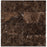 Full Tile Sample - Emperador Dark Marble Tile - 6" x 6" x 3/8" Tumbled