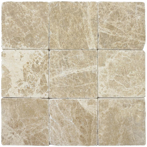 Emperador Light Marble Tile - Tumbled