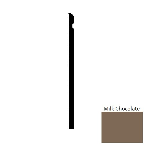 Flexco Base Sculptures 056 Milk Chocolate Escalate SCE Rubber Wall Base