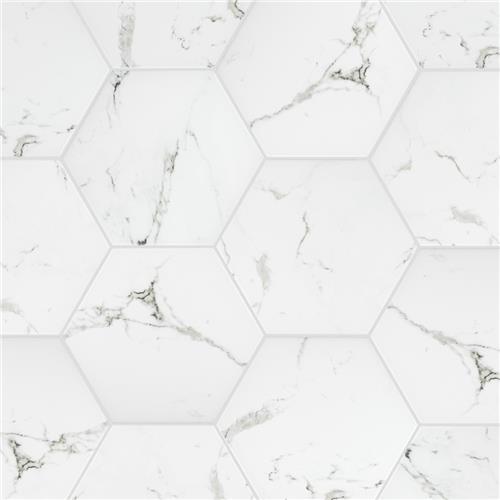 Timeless Calacatta Hex FCD10TCX Glossy Porcelain