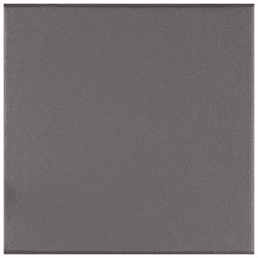 Full Tile Sample - Klinker Black Ceramic Quarry Tile - 6" x 6" Natural