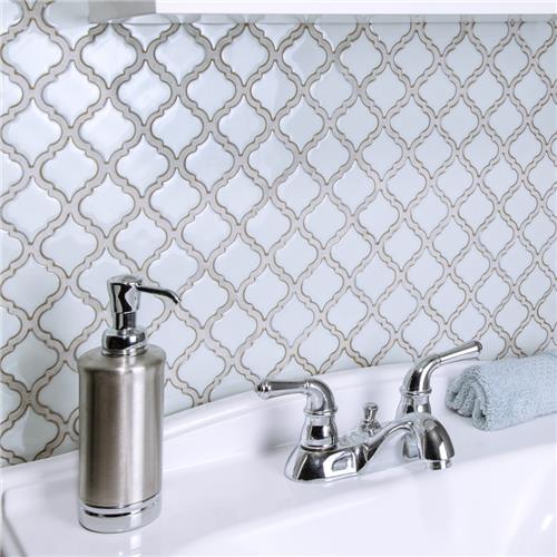 Hudson Tangier Silk White FKOLTR40 Glossy Porcelain