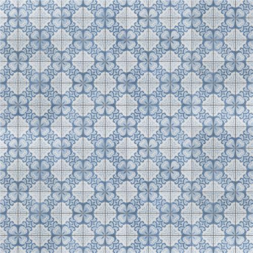 Harmonia Floral Lattice Blue FPEHMFLBL Matte Ceramic