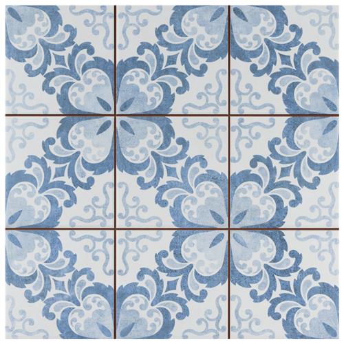 Harmonia Floral Lattice Blue FPEHMFLBL