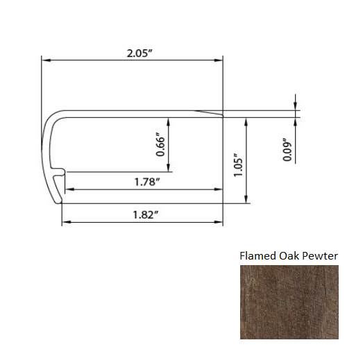 Aloft Flamed Oak Pewter TSNIN542