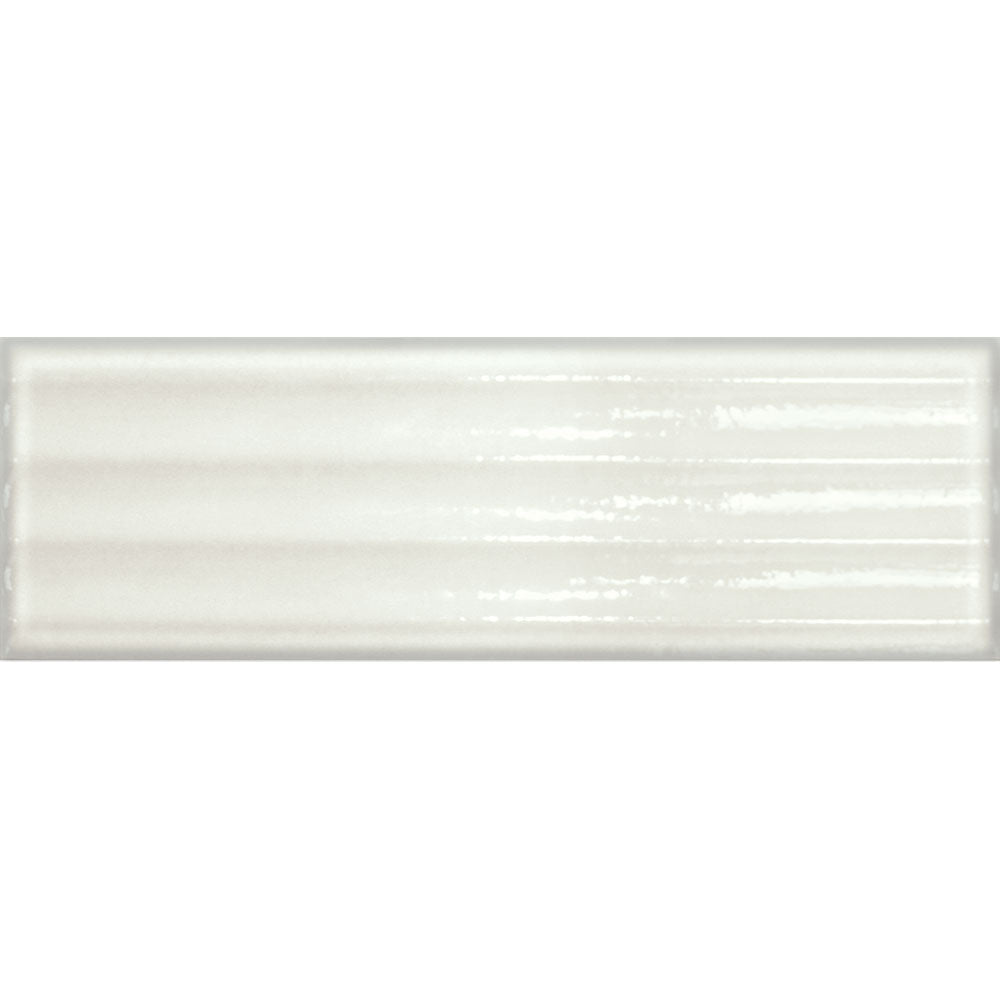 Glassalike Fluted Bianco VERGLASFLBIA412