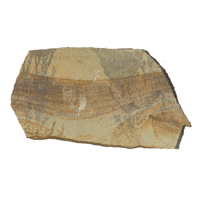 Fossil Sandstone Flagstone - Random Sizes x 3/4" - 1" Natural Cleft Face & Back