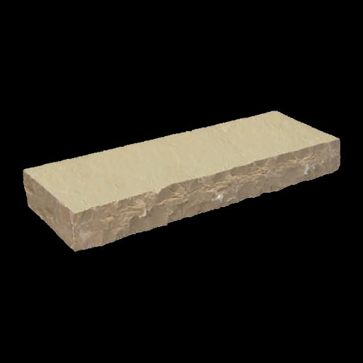 French Vanilla Natural Cleft Limestone Step - 16" x 48" x +/- 6"