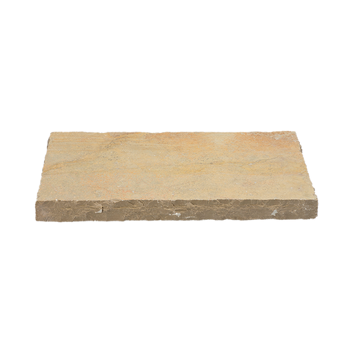 French Vanilla Natural Cleft Limestone Wall Cap - 12" x 24" x +/- 1 1/4"