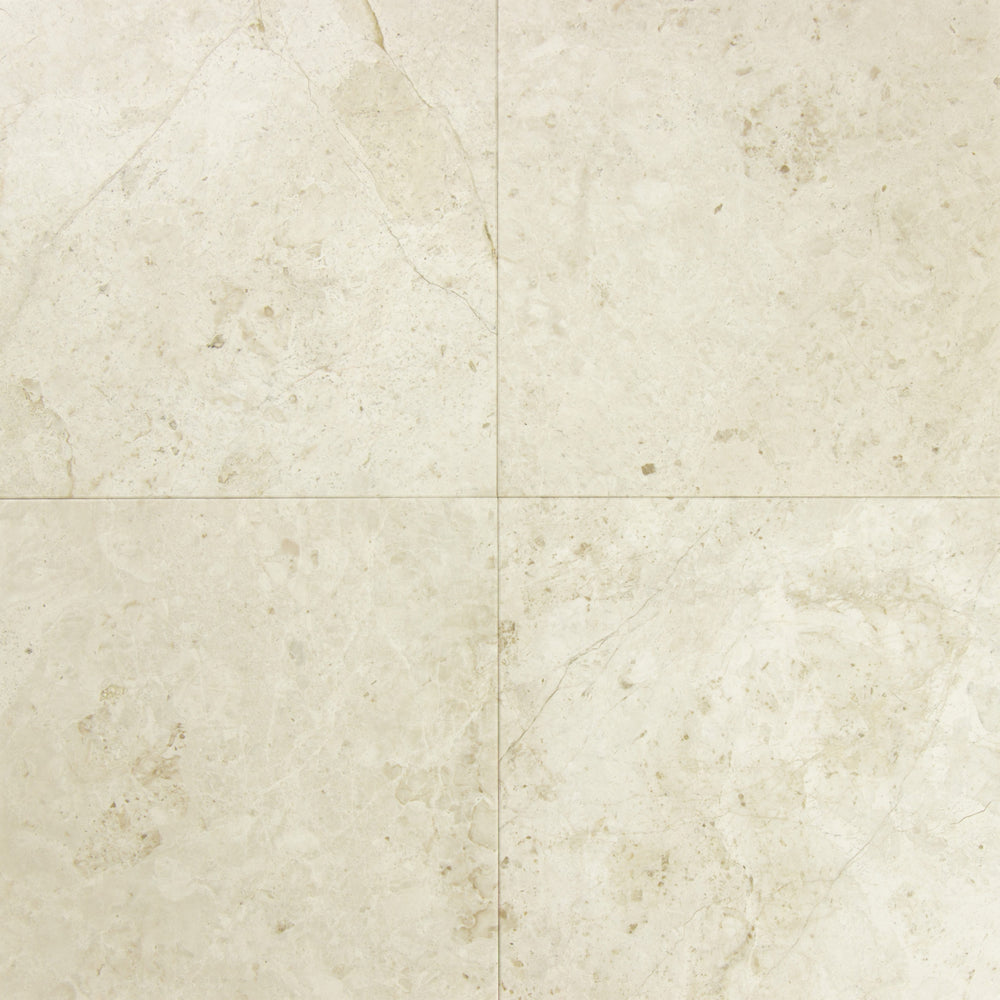 Full Tile Sample - French Vanilla Marble Tile - 12" x 12" x 3/8" Polished