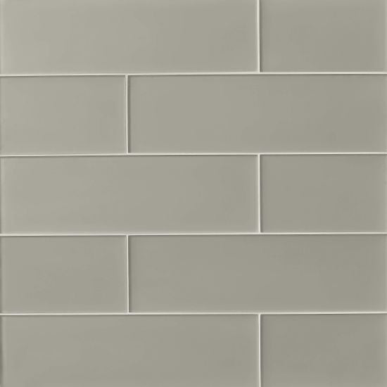 Bedrosians Verve TIG Tinsel Gray Matte Glass Tile Lowest Price