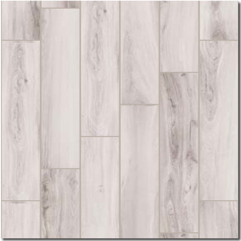 Gardenia White Natural Porcelain Tile - 8" x 48" x 3/8"