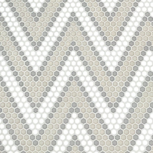 Geometro Amiens Country Matte Recycled Glass Mosaic - Geometric