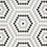 Geometro Belfort Classic Matte Recycled Glass Mosaic - Hexagon