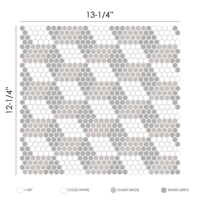 Geometro Bordeaux Country Recycled Glass Mosaic - Cube Matte