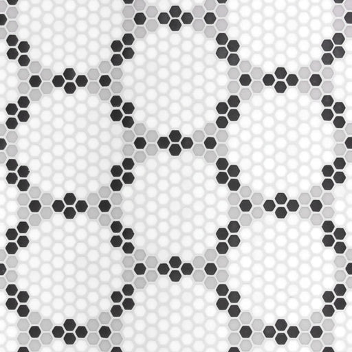 Geometro Bourges Classic Matte Recycled Glass Mosaic - Flower