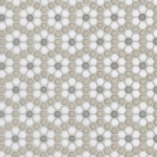 Geometro Dijon Country Matte Recycled Glass Mosaic - Flower