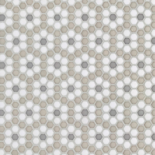 Geometro Dijon Country Matte Recycled Glass Mosaic - Flower