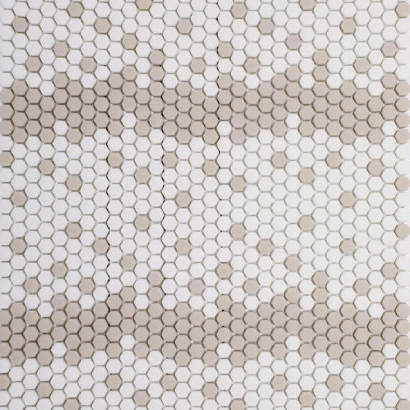 Geometro Montpellier Country Matte Recycled Glass Mosaic - Hexagon