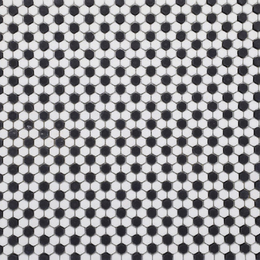 Geometro Nice Classic Matte Recycled Glass Mosaic - Hexagon