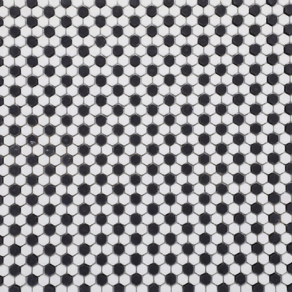 Geometro Nice Classic Matte Recycled Glass Mosaic - Hexagon