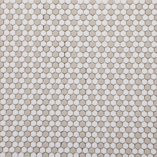 Geometro Nice Country Matte Recycled Glass Mosaic - Hexagon