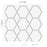 Geometro Tulle Country Recycled Glass Mosaic - Hexagon Matte