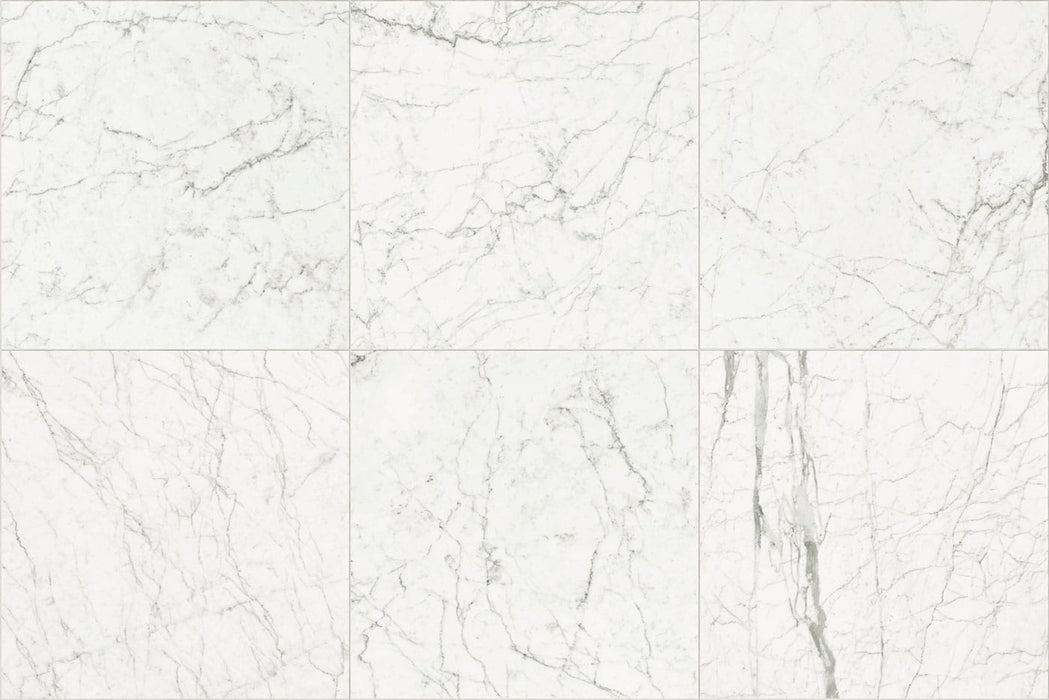 Full Tile Sample - Antique Marble of Cerim Ghost Porcelain Tile - 12" x 24" Natural