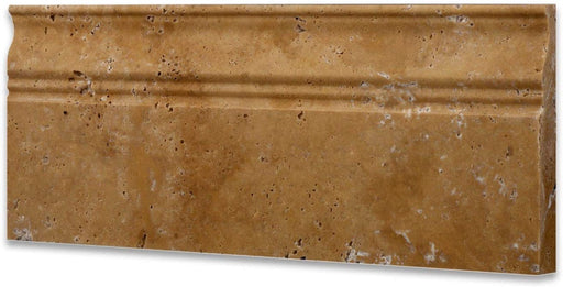 Golden Sienna Travertine Baseboard - 5" x 12" Honed