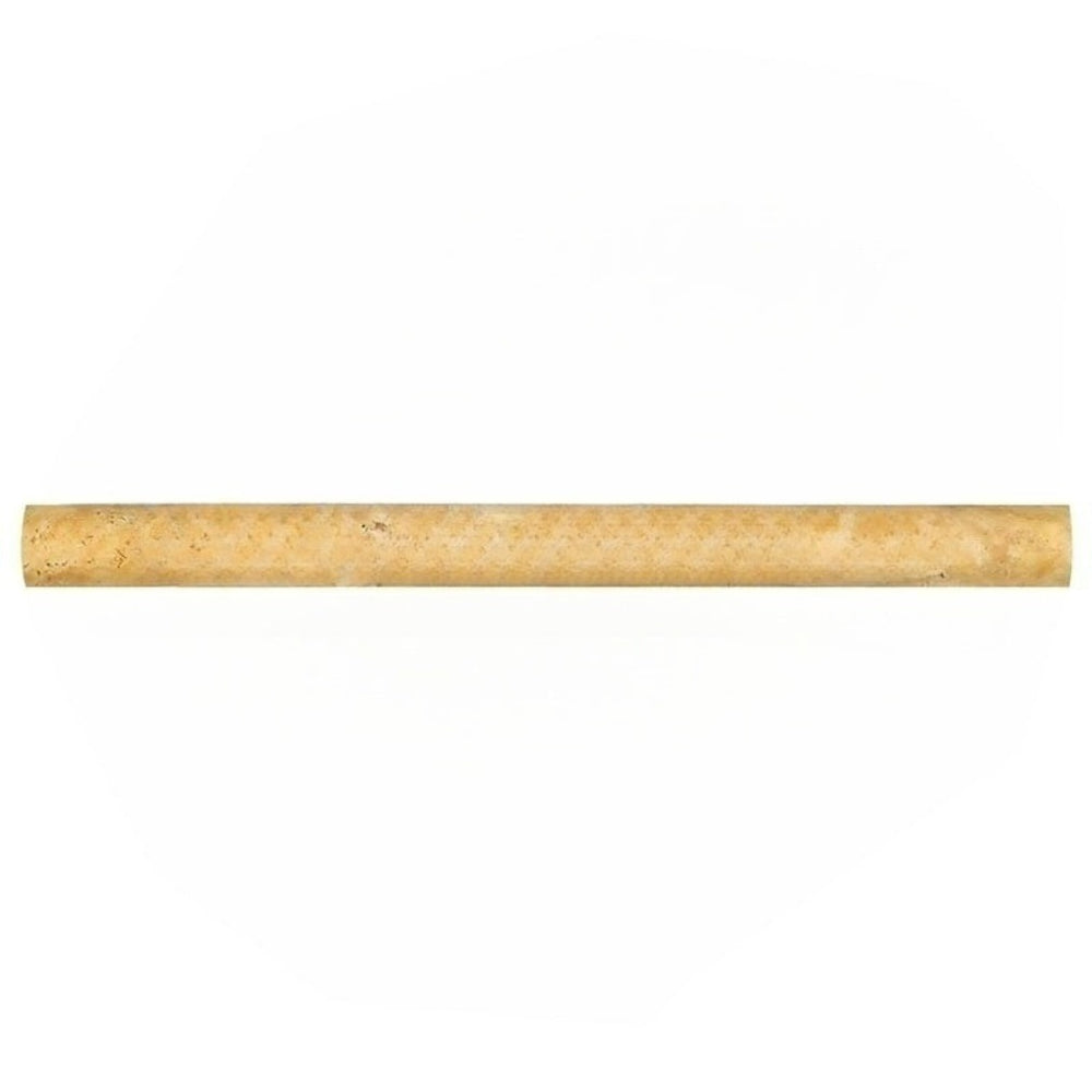 Golden Sienna Travertine Liner - 1" x 12" Dome (Cane) Honed