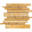 Golden Sienna Travertine Mosaic - Linear Honed