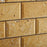 Unfilled & Honed Golden Sienna Travertine Mosaic - 2" x 4" Beveled Brick