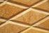 Golden Sienna Unfilled & Honed Travertine Mosaic - 3" x 6" Beveled Diamond