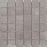 Full Sheet Sample - Fusion Fabric Graphite Porcelain Mosaic - 2" x 2" Matte