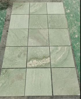 New Green Jade Marble Tile - 12" x 12" x 3/8" Honed