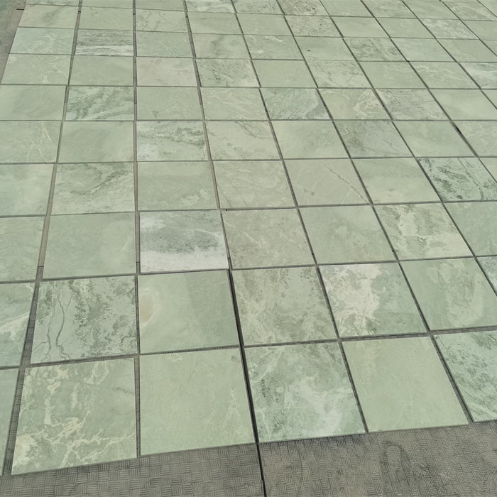 New Green Jade Marble Tile - 12" x 12" Polished